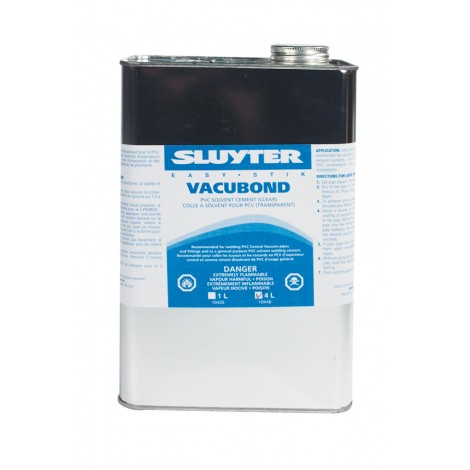 Colle solvante PVC - 4 L - Transparente - pour aspirateur central