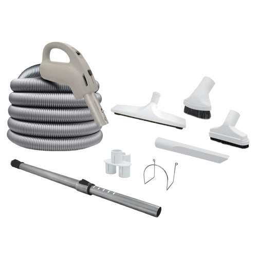 Ensemble d'accessoires Super Pack 24 V avec tuyau Super Flex et poignée On/Off - Brosse Decovac 12 po (30,5 cm)