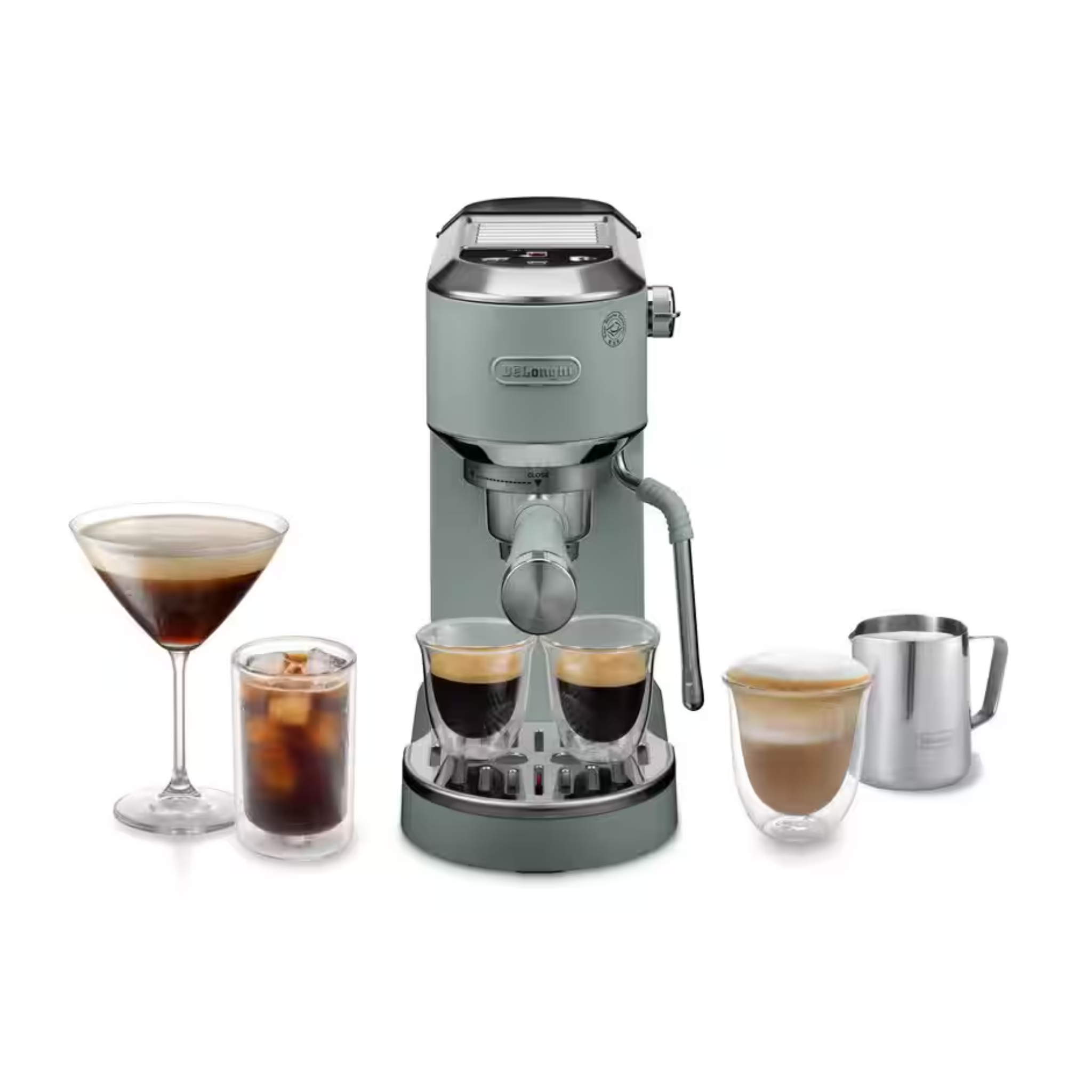 Dedica Duo Espresso Machine with Cold Brew - Pistachio