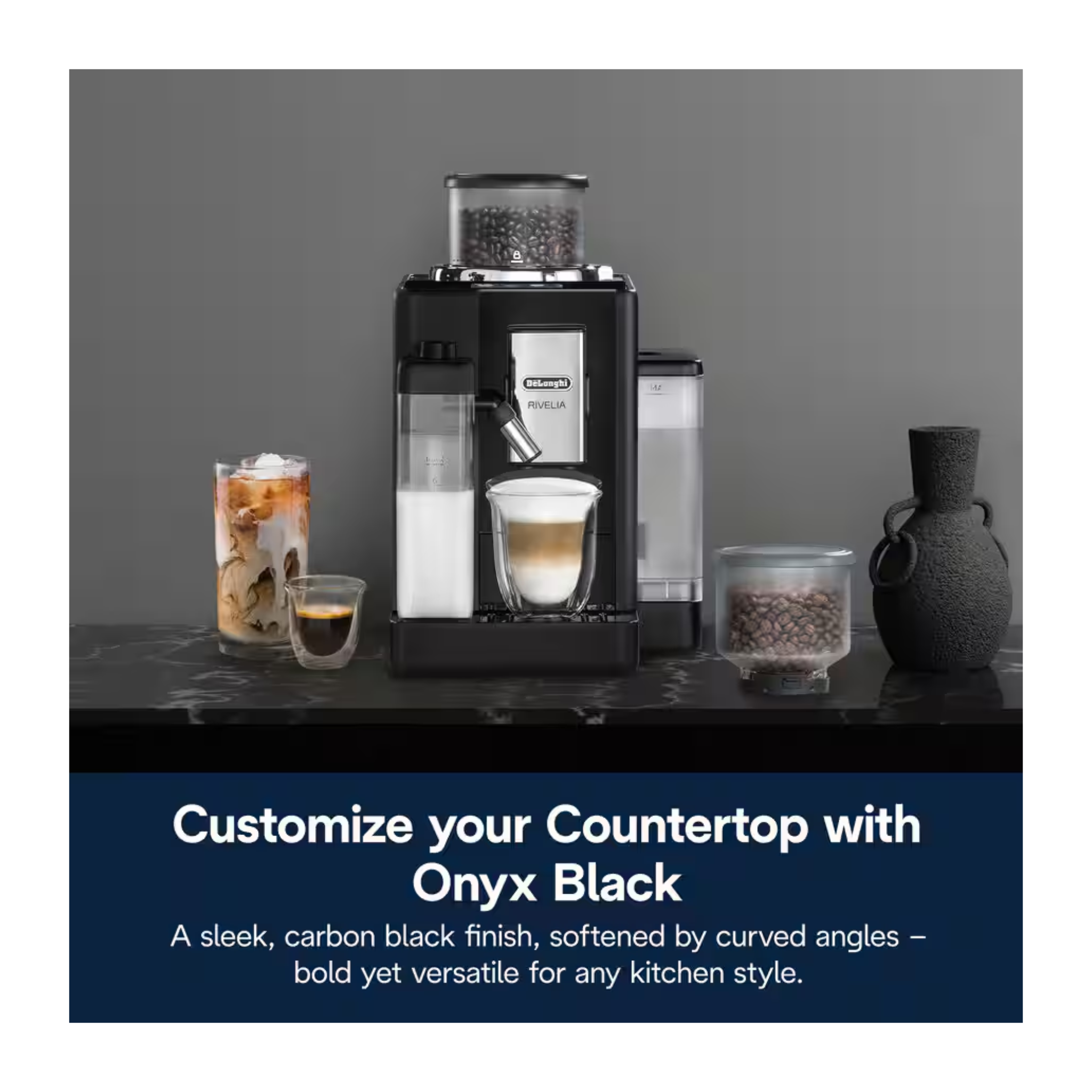 Rivelia Fully Automatic Espresso Machine - Onyx Black