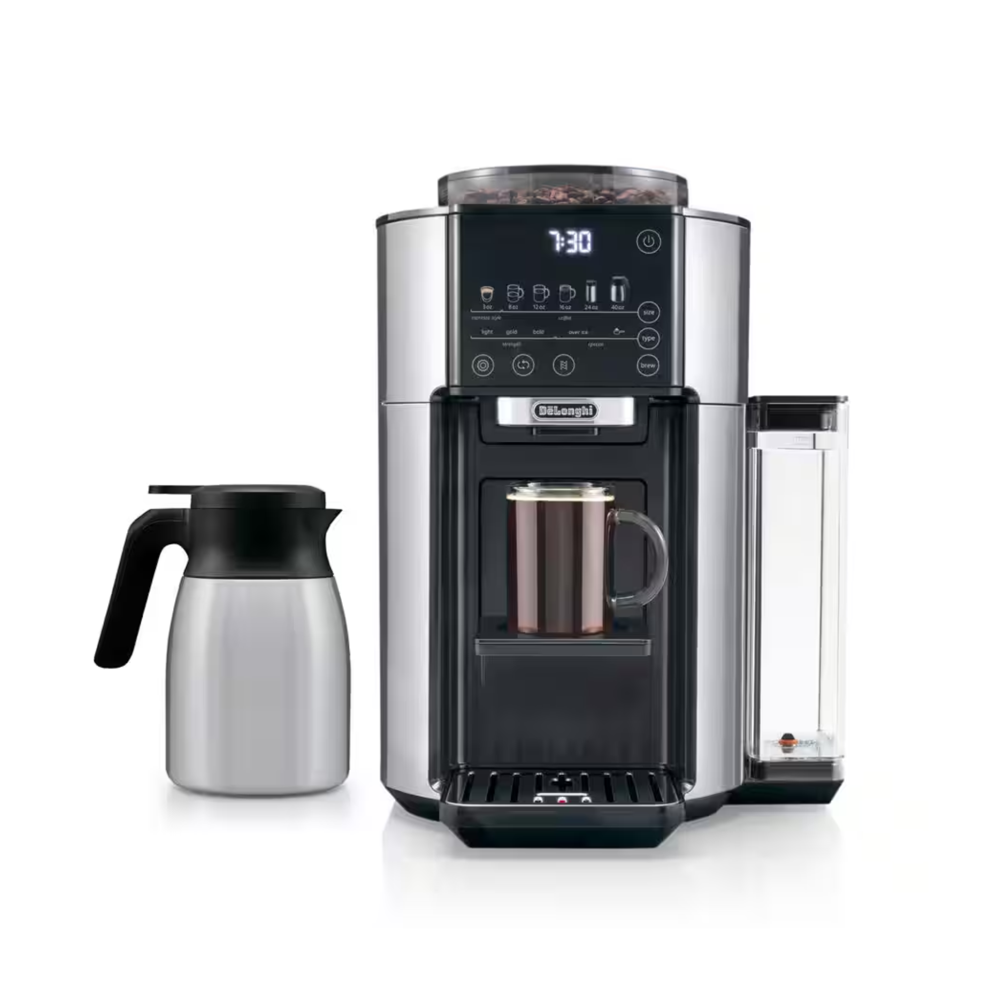De'Longhi TrueBrew Automatic Coffee Machine - Stainless with Thermal Carafe