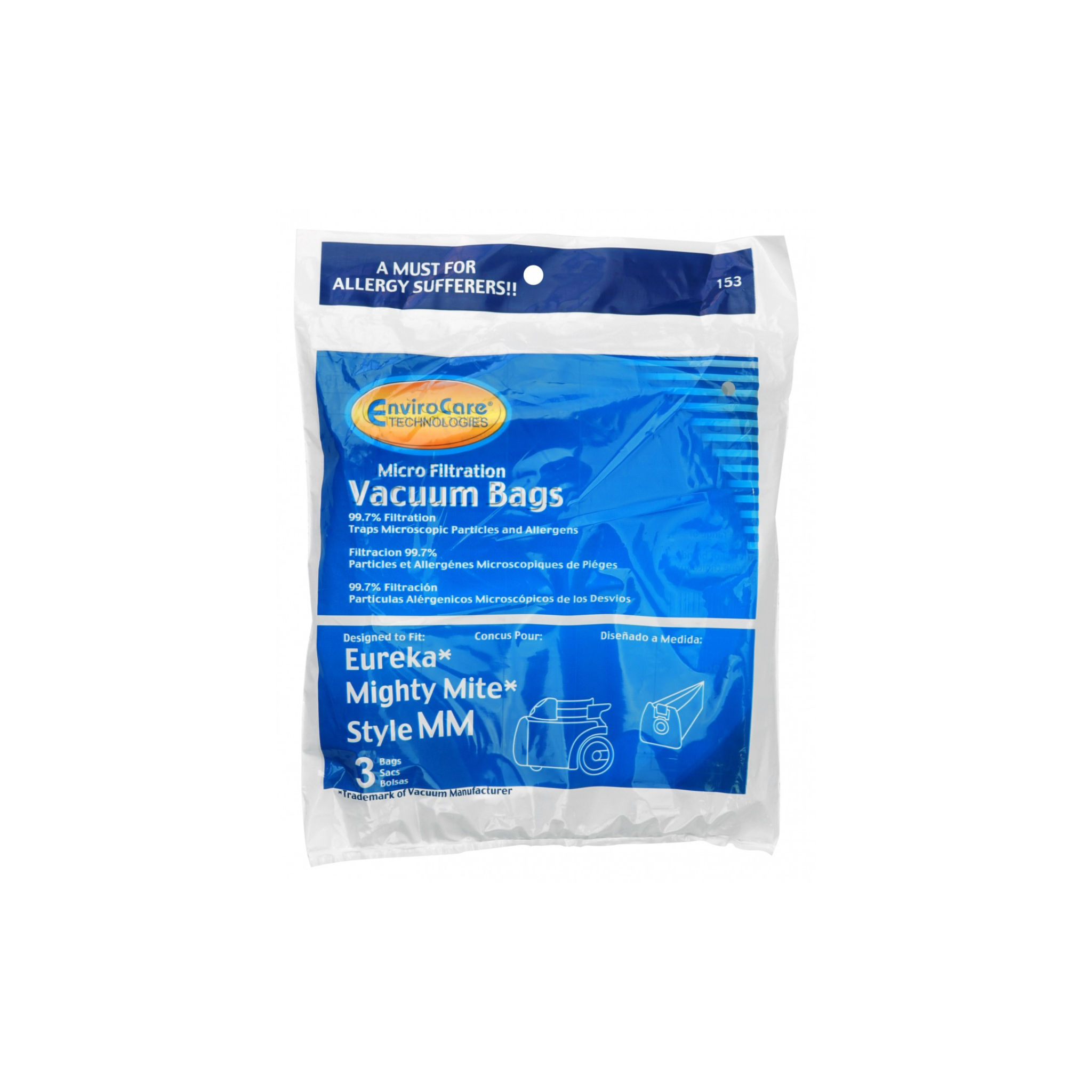 Microfilter Bag for Eureka, Mighty Mite and Style MM Vacuum
