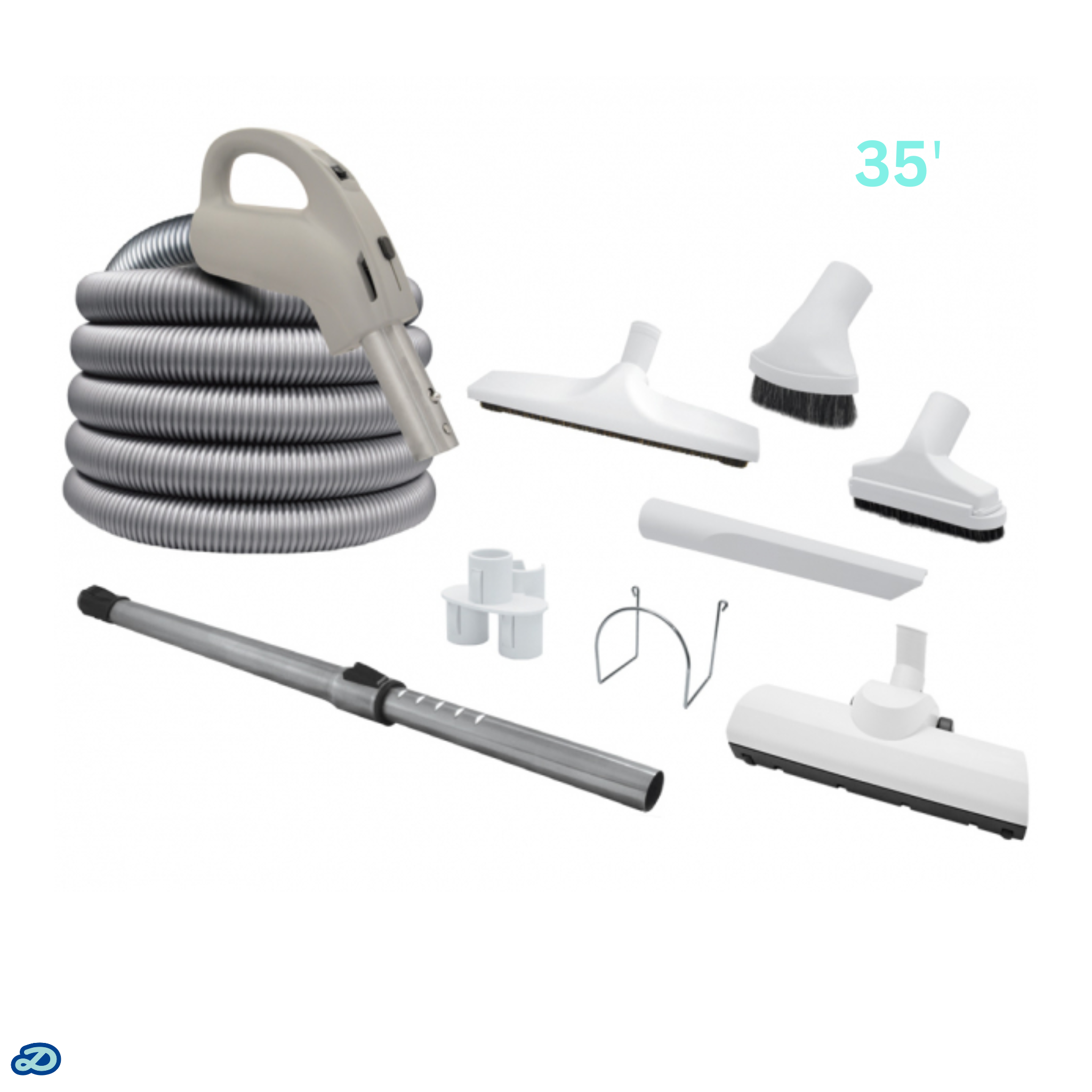 Kit d'accessoires 24 V Super Pack avec tuyau Super Flex - buse pneumatique (35')