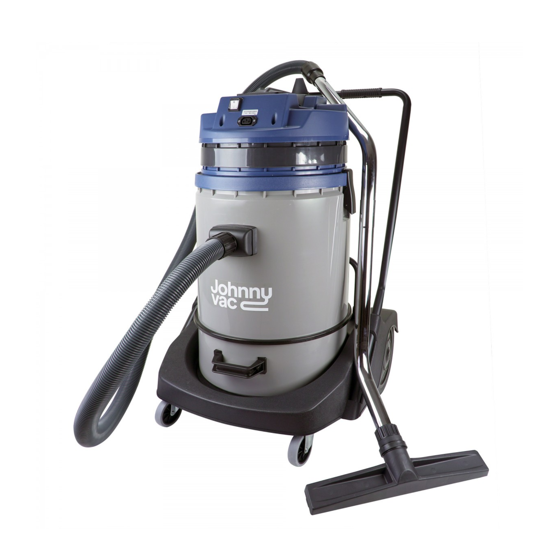 Aspirateur eau et poussière professionnel - Capacité de 60,5 L (16 gal) - Cuve sur chariot - Prise électrique pour brosse motorisée - Tuyau de 3 m (10 pi) - Cannes en plastique et aluminium
