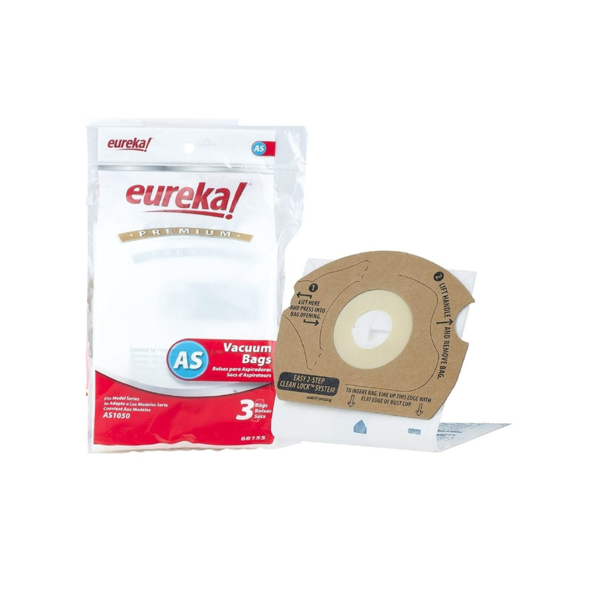Sacs d'aspirateur Eureka Premium AS – Lot de 3