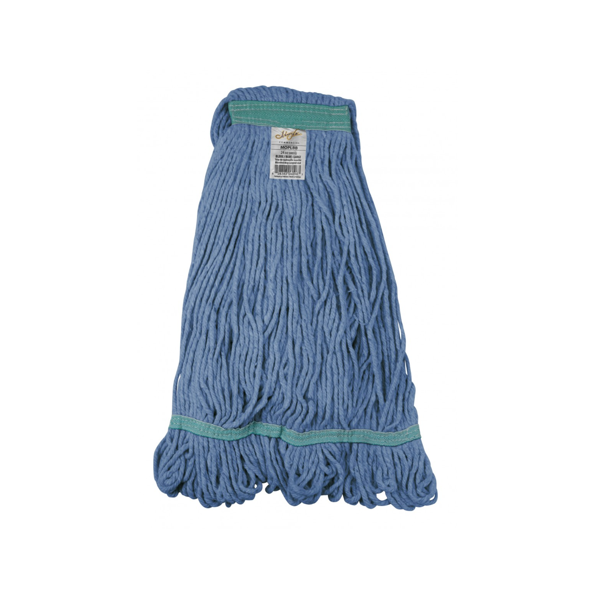 24oz Mop Head / Synthetic Replacement Mop - Narrow Band Looped - Blue