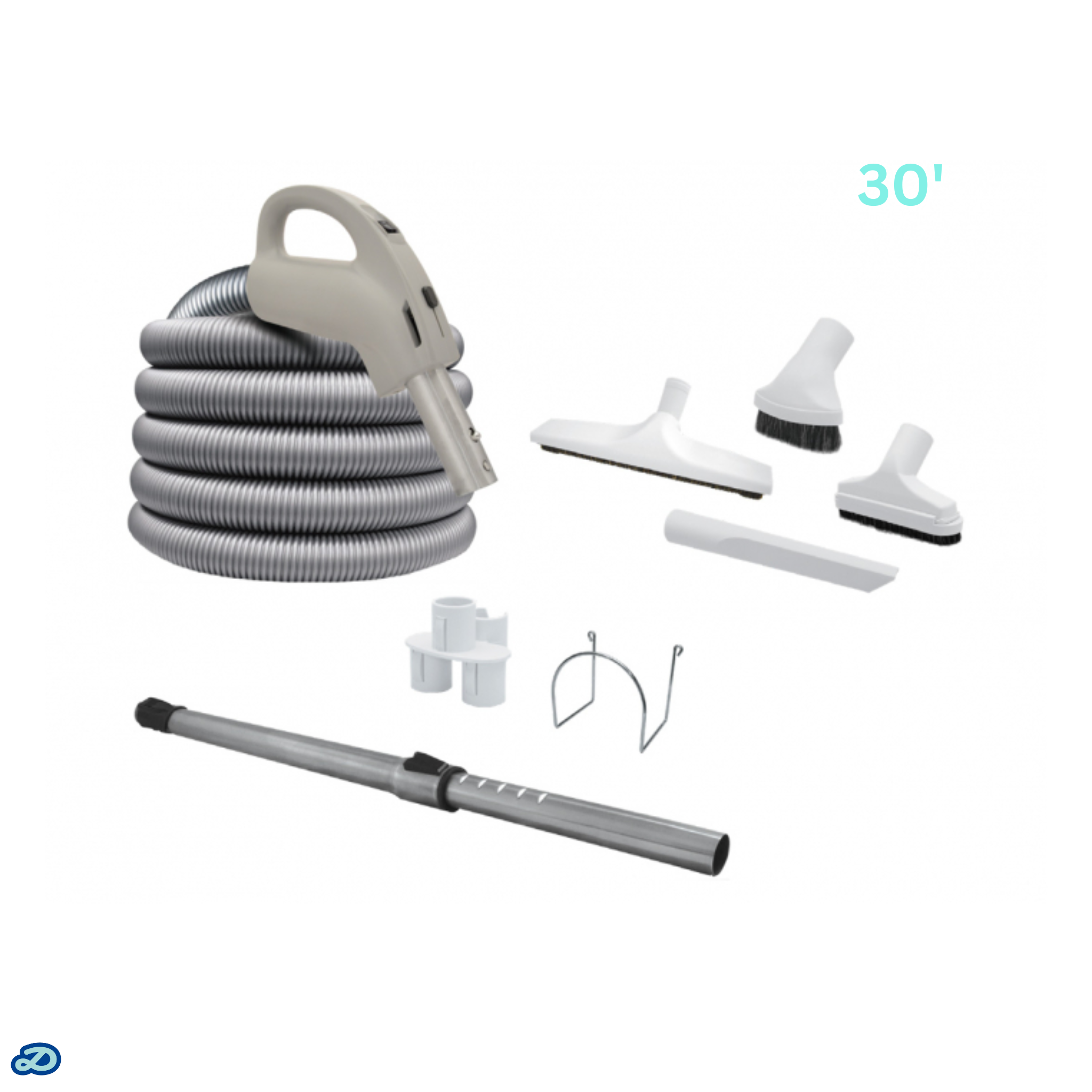 Attachment kit 24V Super Pack with Super Flex hose and electric handle (30')