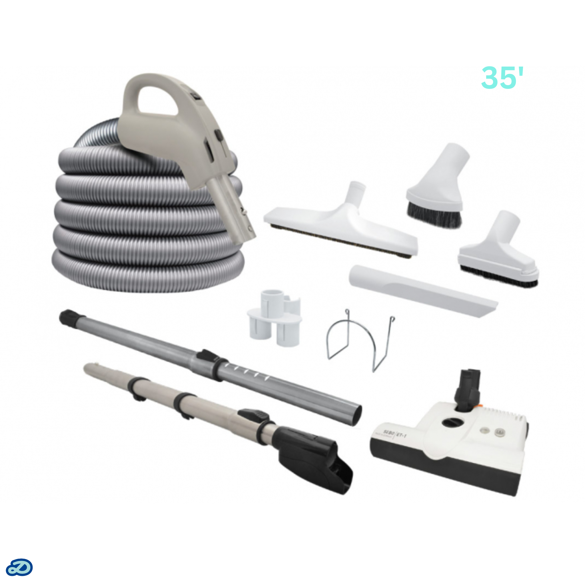 Kit d'accessoires électriques 110/24 V Super Pack avec tuyau Super Flex et tête motrice (35')