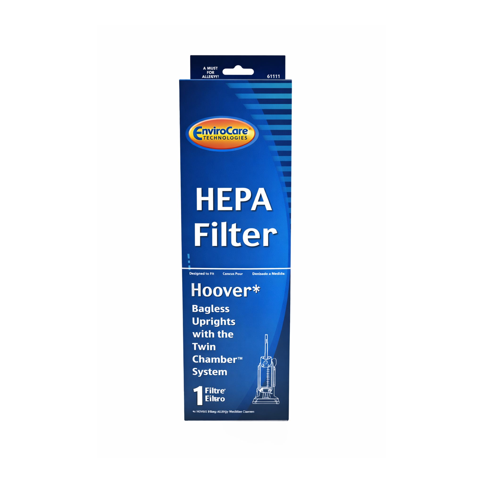 Filtre HEPA EnviroCare – Aspirateurs droits sans sac Hoover