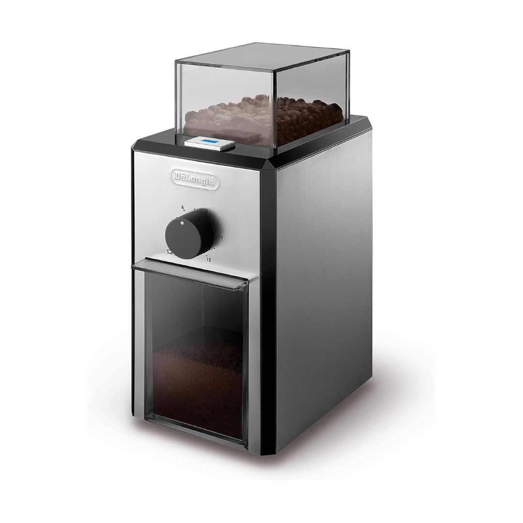 Coffee Grinder in Brushed Stainless Steel - 4.2 oz Burr