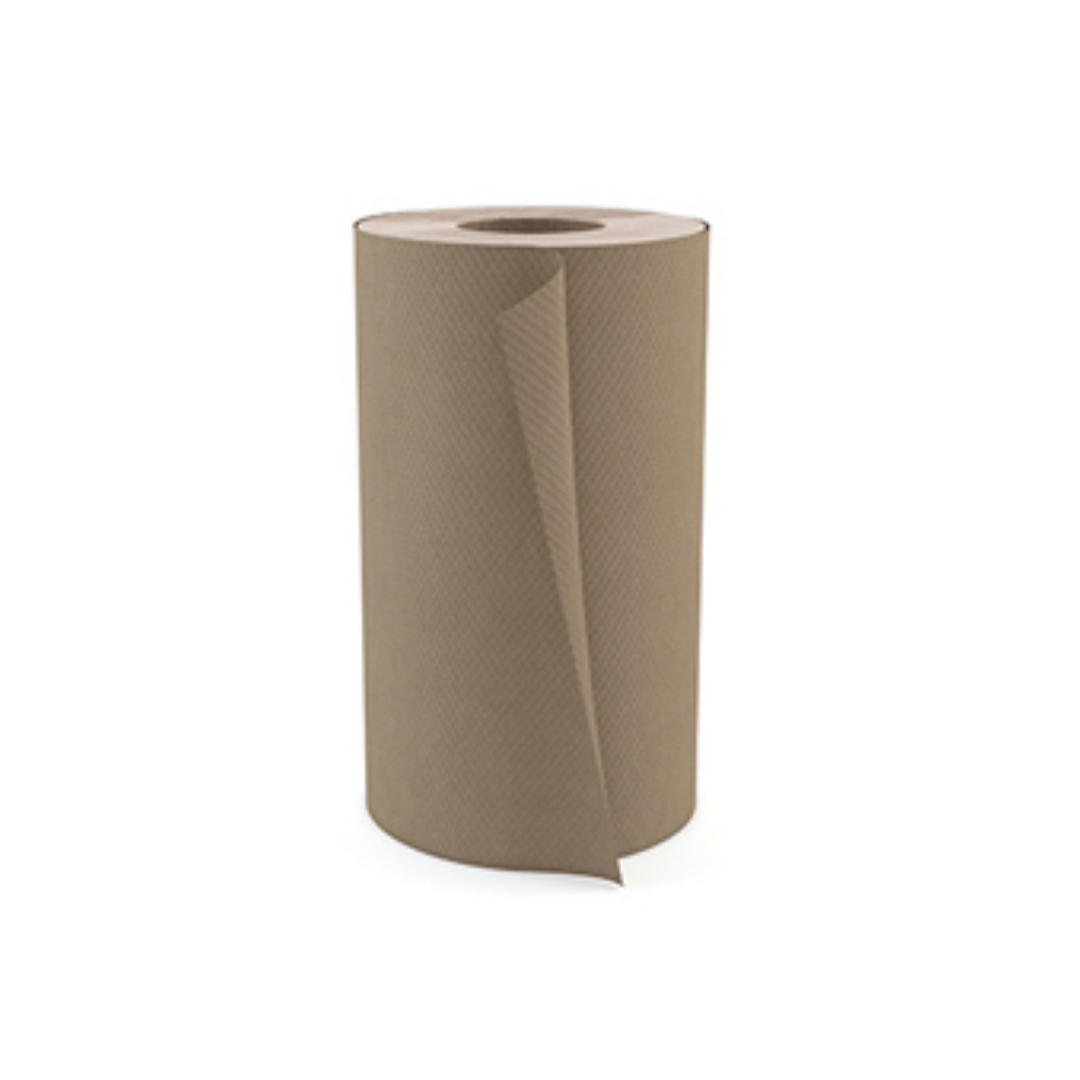 Essuie-mains papier brun 8" x 205' (Bloc 9.81 PAPMR205K)