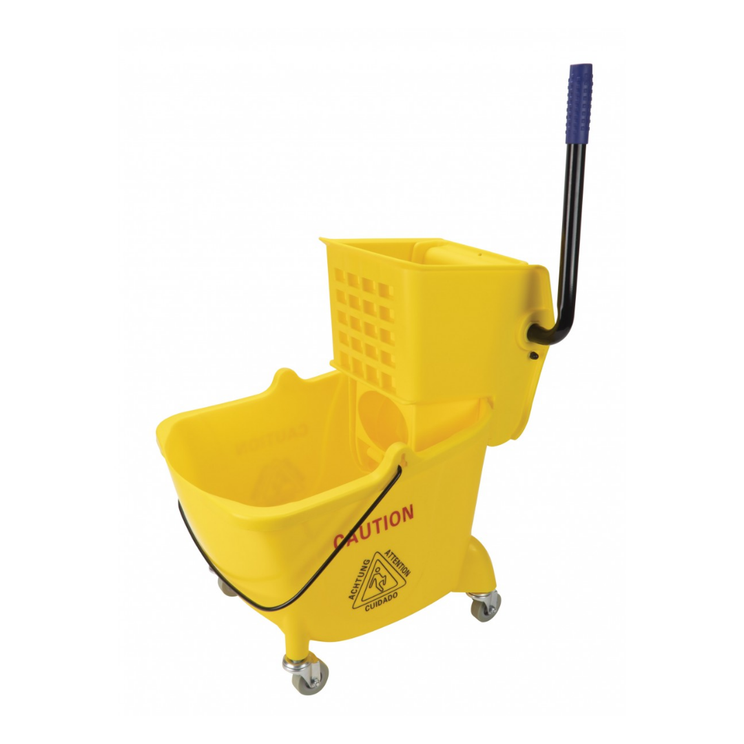 Seau et essoreuse à pression latérale - 26 L (6,8 gal) - jaune