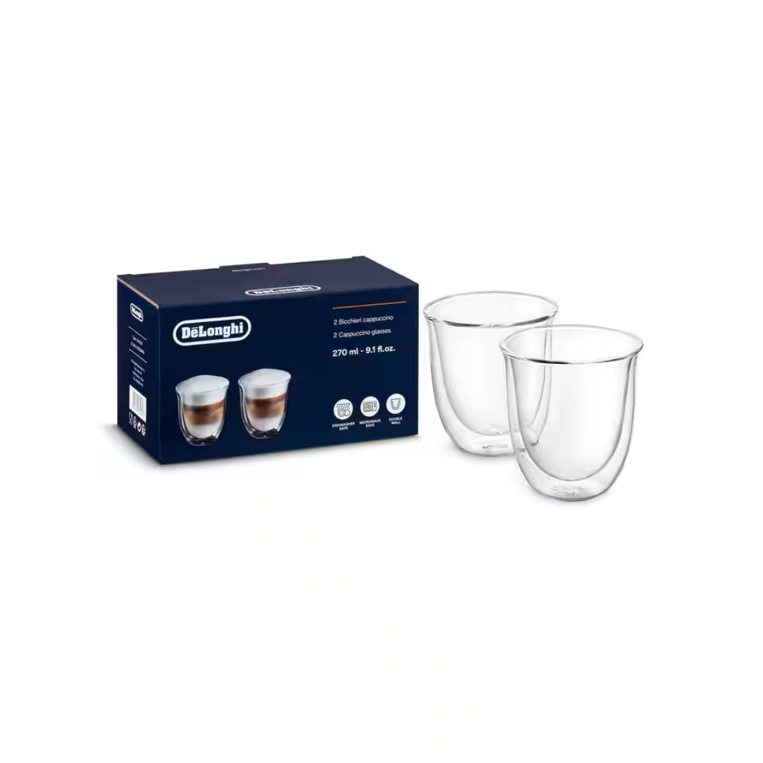 Verres thermiques double paroi à cappuccino 270 ml - Lot de 2