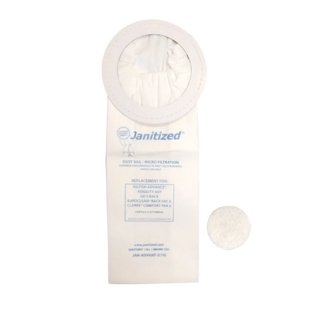 Sacs en papier 10L – Aspirateur GD5 (5 unités)