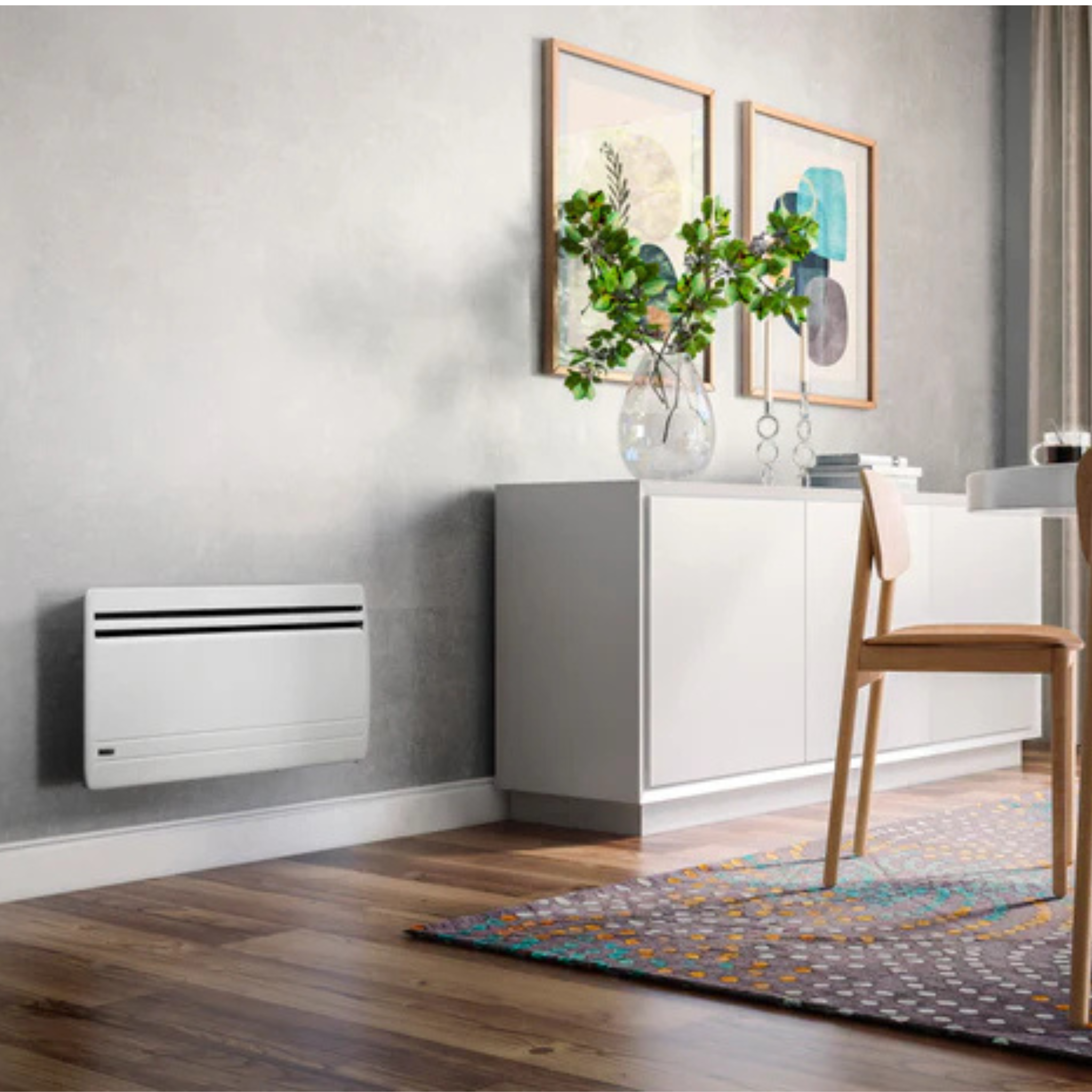 Convectair ALLEGRO II 14 - Convecteur à panneau ; 240/208 V ; 1 500 W - Blanc - 7305-C15-BB