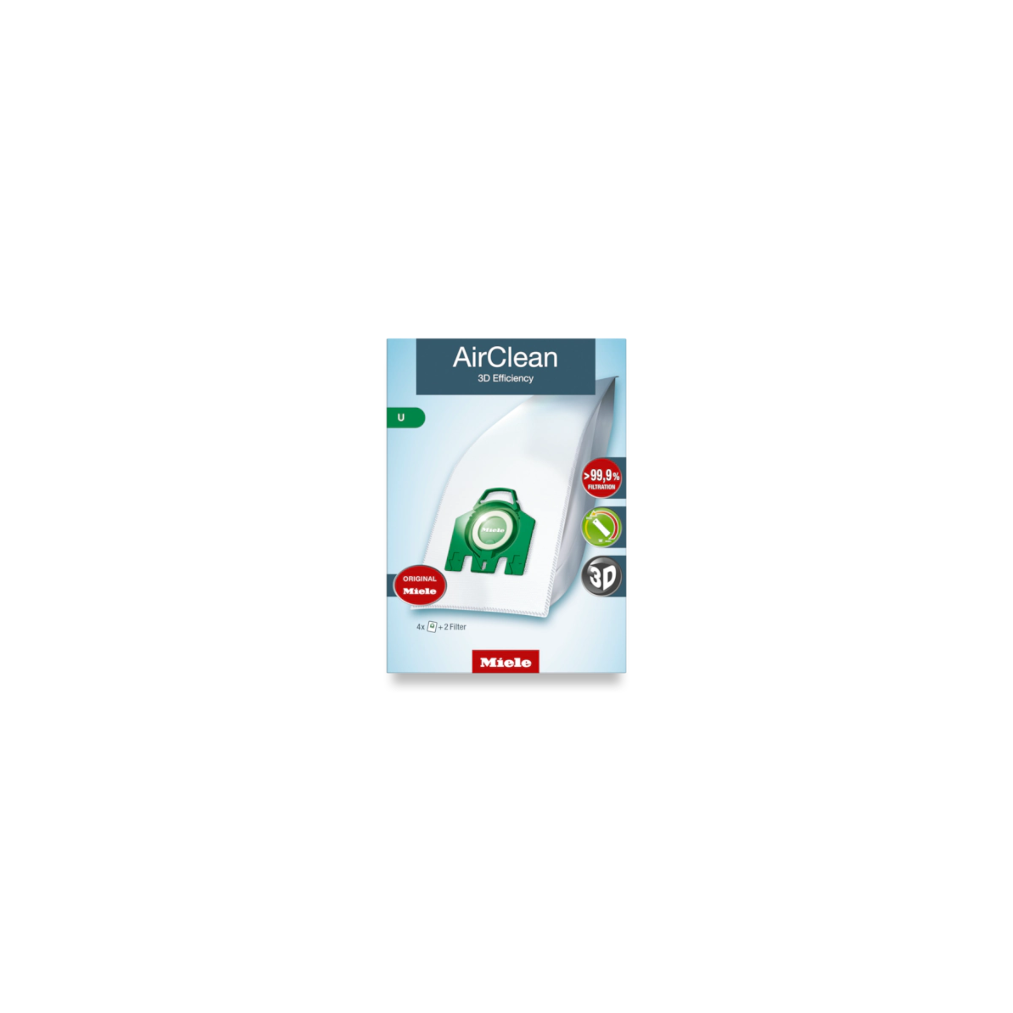 Sacs à poussière AirClean 3D Efficiency U