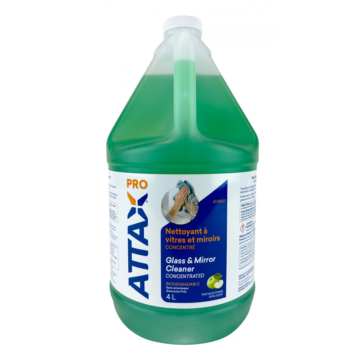 Nettoyant pour vitres et miroirs Attax® Pro - 4 L (1,06 gal)