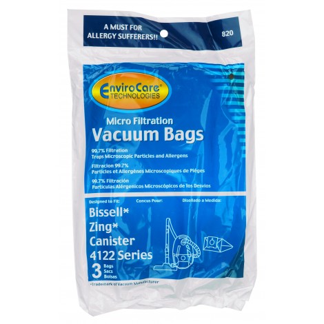 Sacs d'aspirateur-traîneau Bissell Zing série 4122