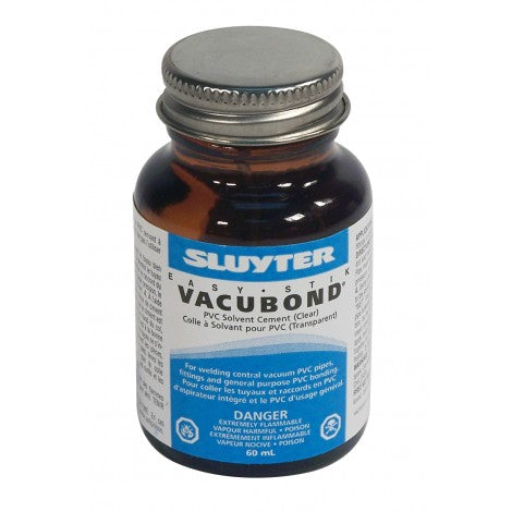 Colle solvante PVC - 60 ml - Transparente - pour aspirateur central
