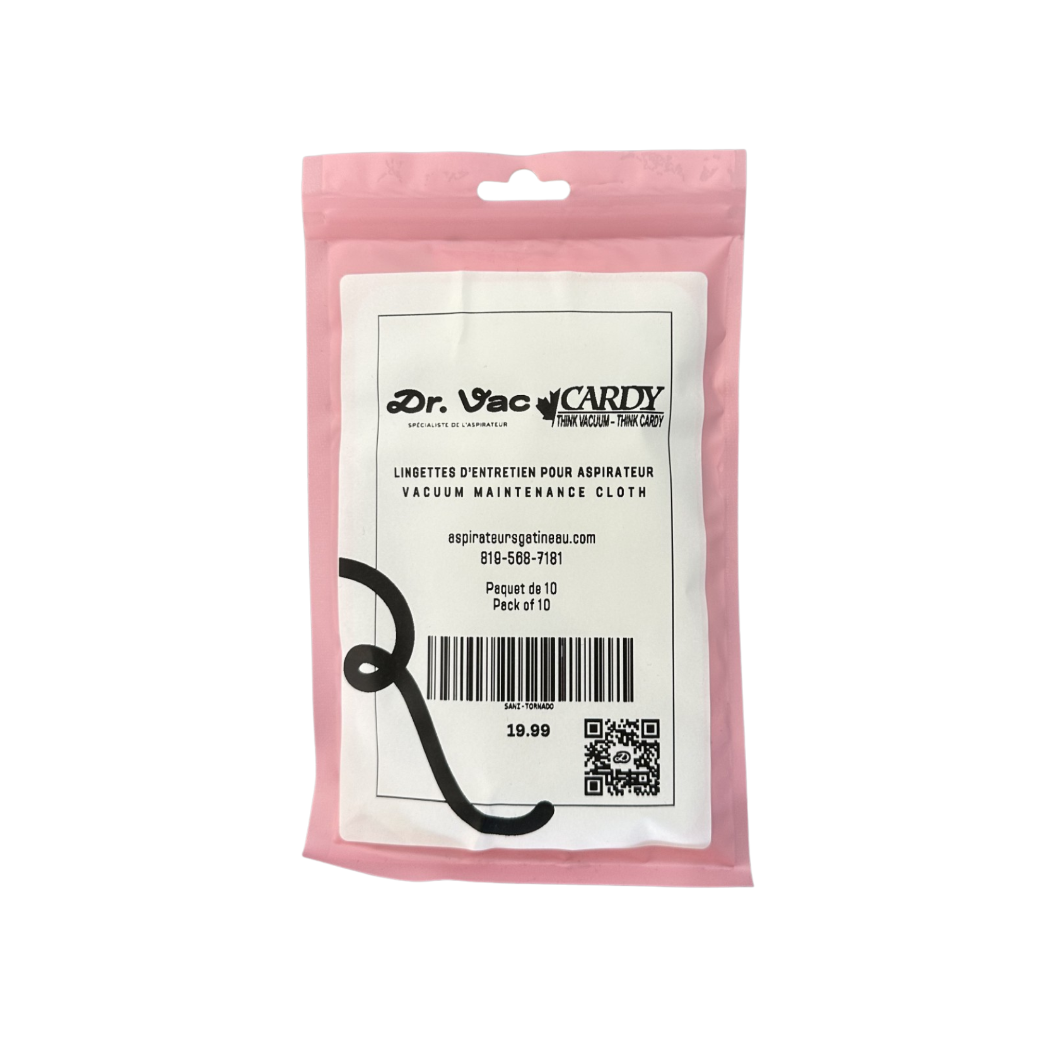 Chiffon d'entretien pour aspirateur