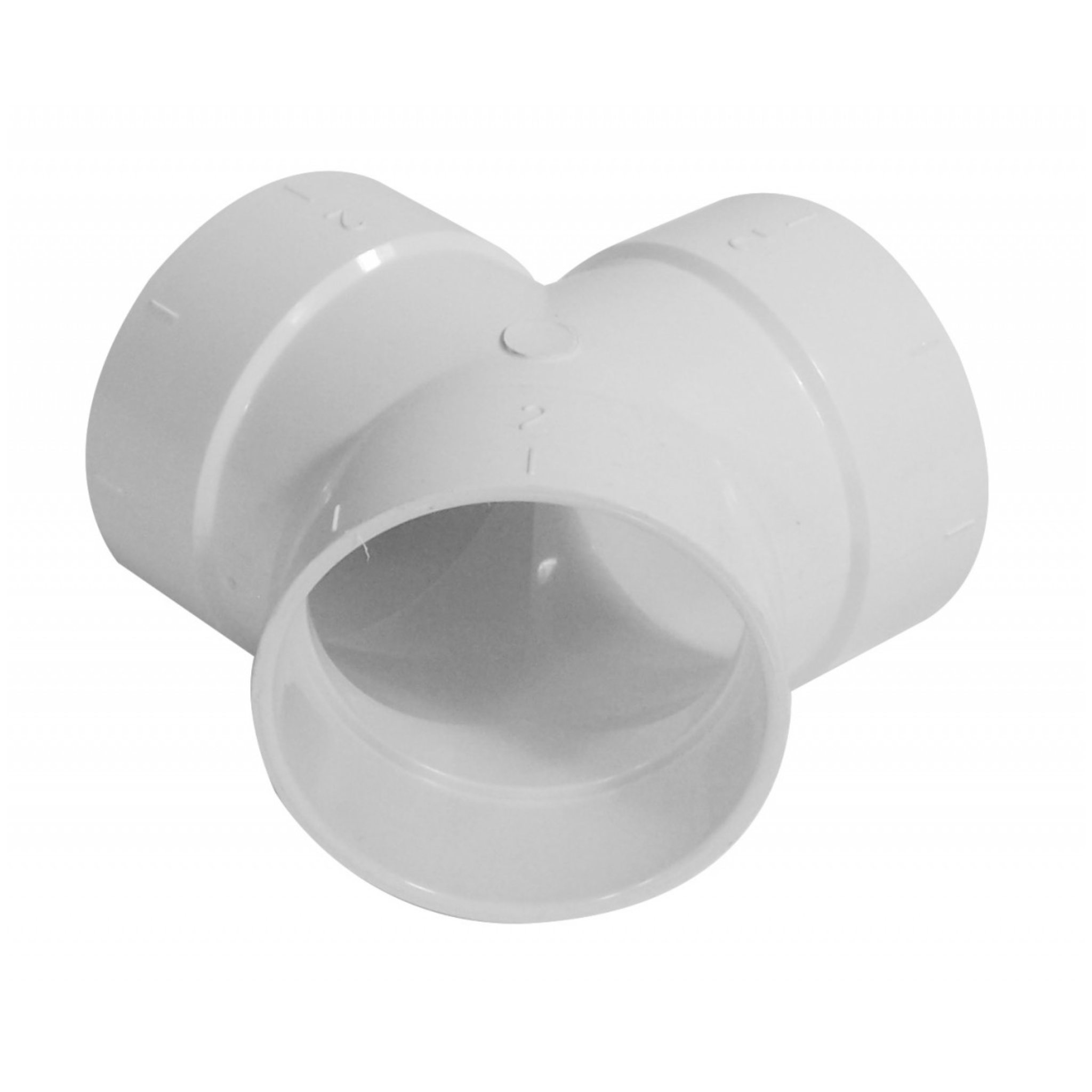 Coude à 45° - Raccord double « TY » - Pour installation d'aspirateur central