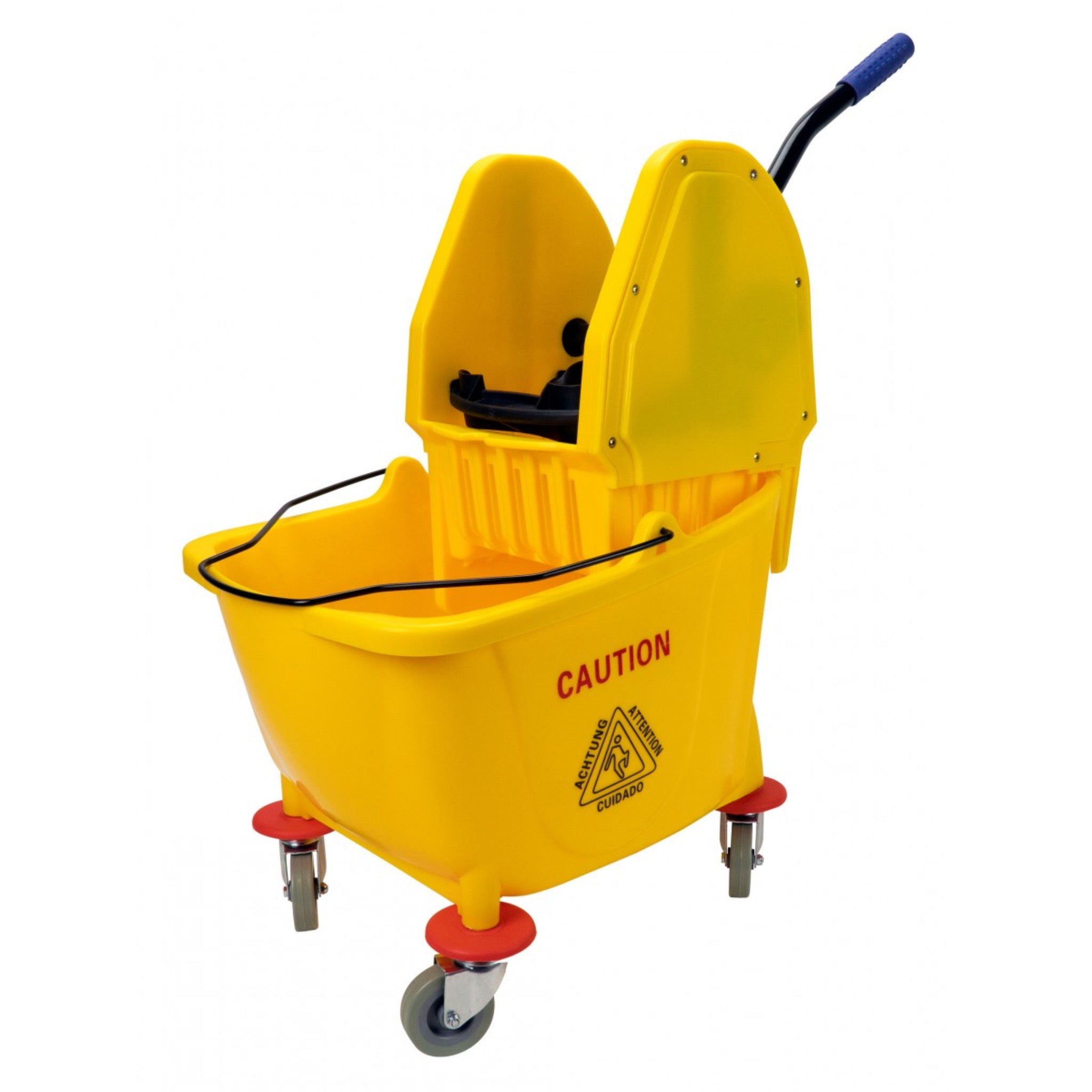 Ensemble seau et essoreuse à pression descendante - 9 gallons (36 L) - Jaune