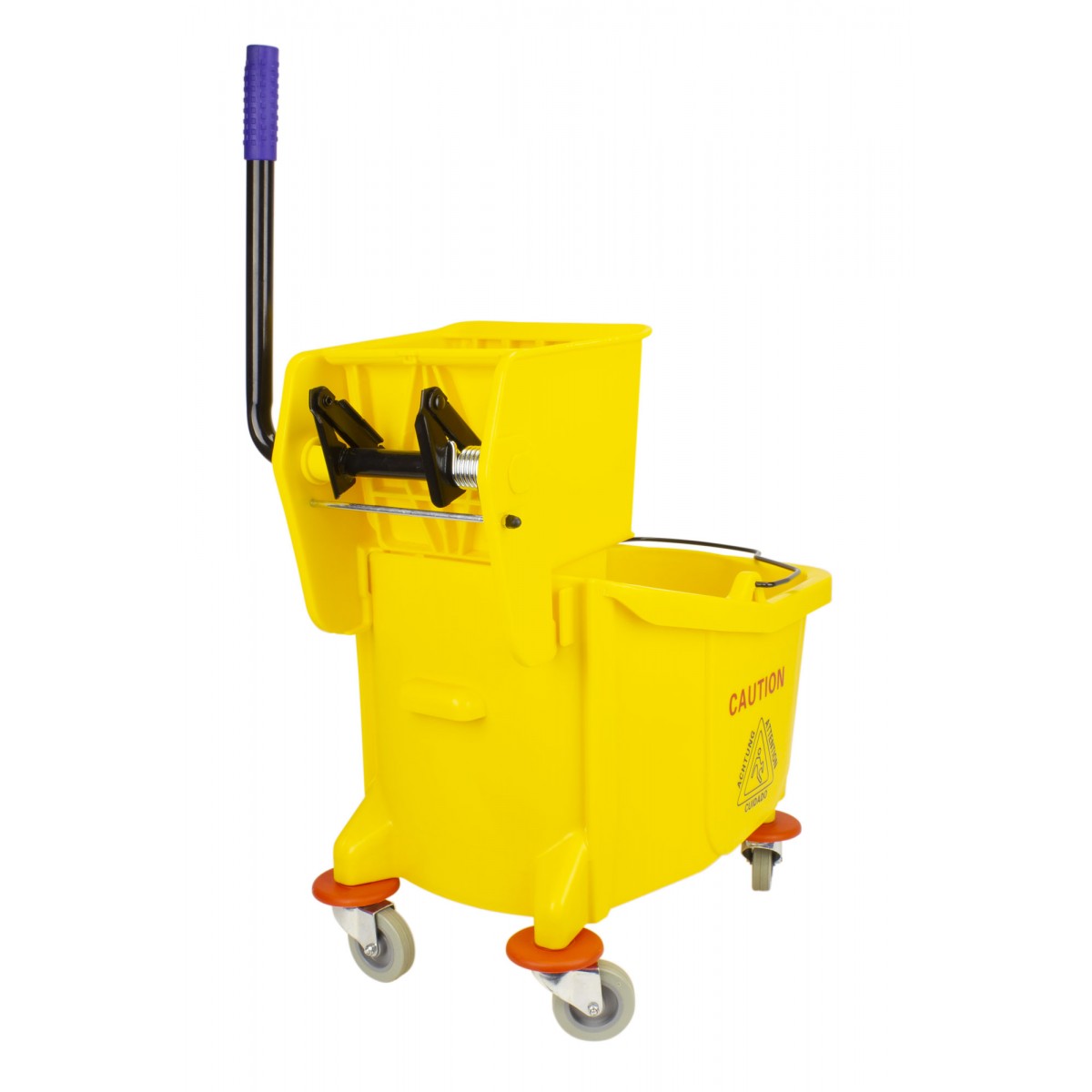 Ensemble seau et essoreuse à pression latérale - 9,4 gallons (36 L) - Jaune