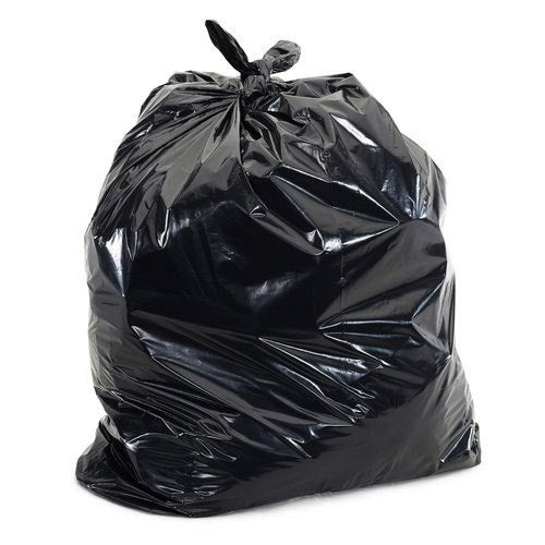 Commercial Trash / Garbage Bags - Extra Heavy Duty - 35" x 50" - Black - Box of 100