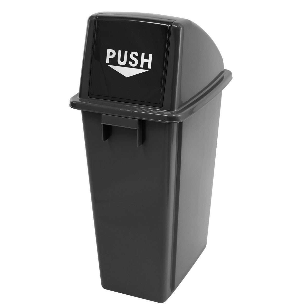 Poubelle avec couvercle bombé - 16 gal (60 L) - Noir