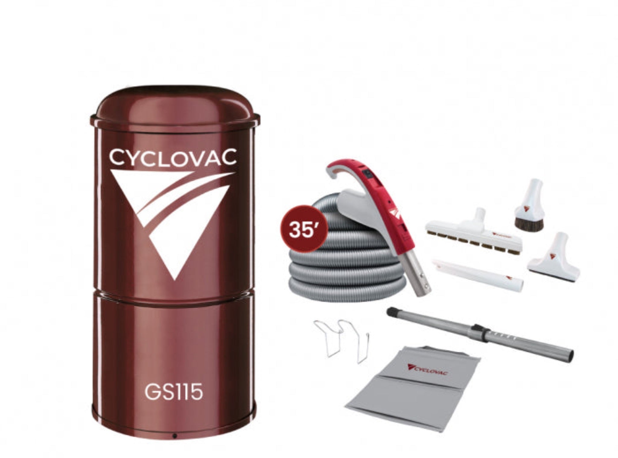 Combo CycloVac GS115 avec kit d'accessoires de 35'