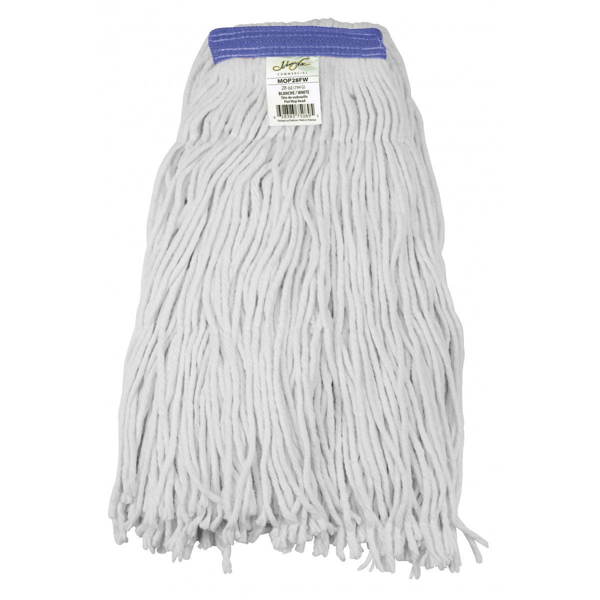 Tête de balai de rechange / balai synthétique (28 oz) – Blanc 